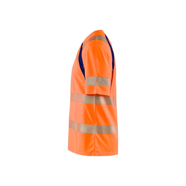 T-shirt anti-UV haute-visibilité Orange fluo/Marine - Blaklader