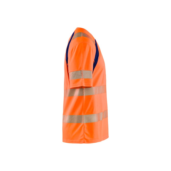 T-shirt anti-UV haute-visibilité Orange fluo/Marine - Blaklader