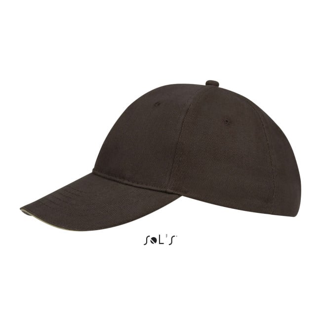 Casquette buffalo chocolat/beige - Sol's