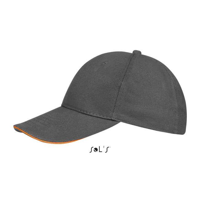 Buffalo Cap dunkelgrau/orange - Sol's