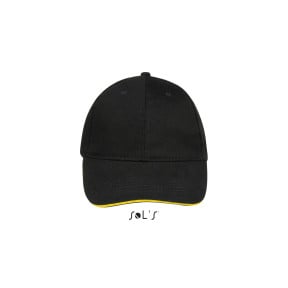 Casquette buffalo noir/jaune - Sol's