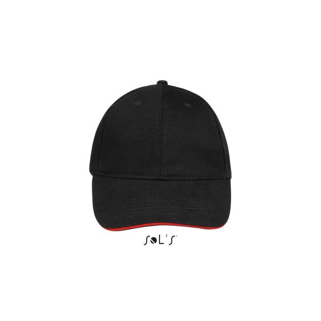Casquette buffalo noir/rouge - Sol's