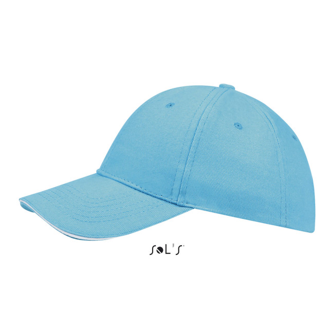 Casquette buffalo turquoise/blanc - Sol's