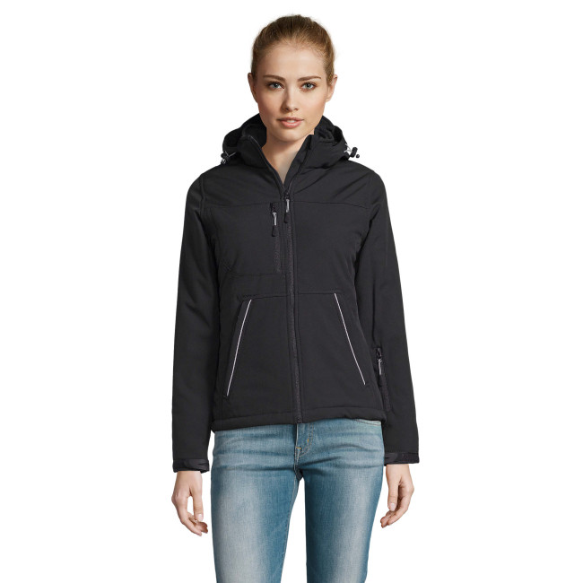 Damen Softshell-Parka Rock schwarz - Sol's