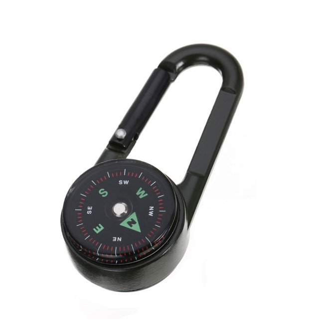 Mousqueton Aluminium 5,6 Cm Porte-Clés Attache Crochet Randonnée + Verrou