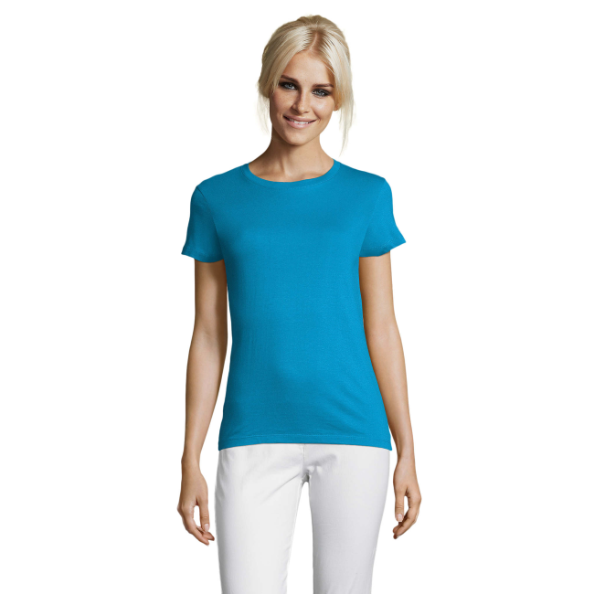 T-SHIRT DAMES REGENT WOMEN AQUA - SOL'S