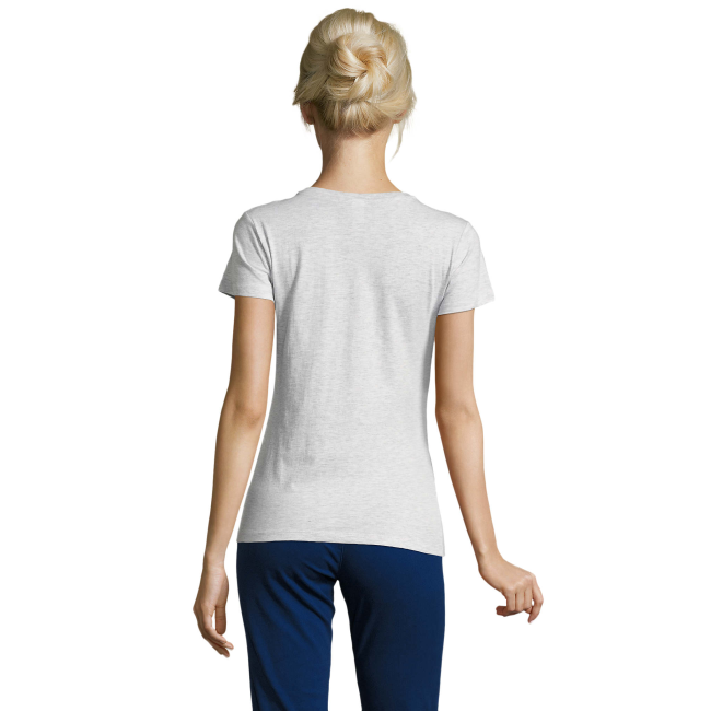 TEE-SHIRT FEMME REGENT WOMEN BLANC CHINÉ - SOL'S