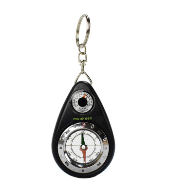 Porte-clés boussole avec thermomètre - Munkees