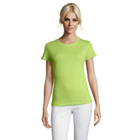 TEE-SHIRT FEMME REGENT WOMEN VERT POMME - SOL'S
