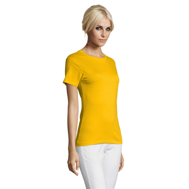 TEE-SHIRT FEMME REGENT WOMEN JAUNE - SOL'S