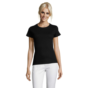 DAMEN T-SHIRT REGENT WOMEN TIEFSCHWARZ - SOL'S