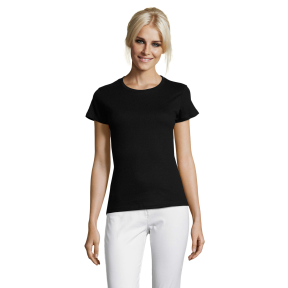 TEE-SHIRT FEMME REGENT WOMEN NOIR PROFOND - SOL'S