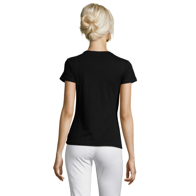 DAMEN T-SHIRT REGENT WOMEN TIEFSCHWARZ - SOL'S