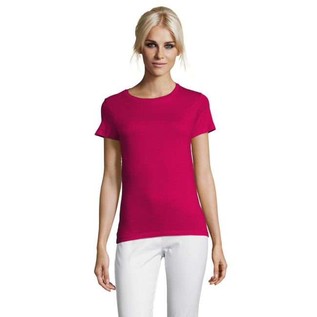 DAMEN T-SHIRT REGENT WOMEN FUCHSIA - SOL'S