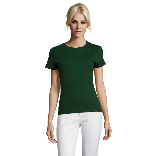 TEE-SHIRT FEMME REGENT WOMEN VERT BOUTEILLE - SOL'S