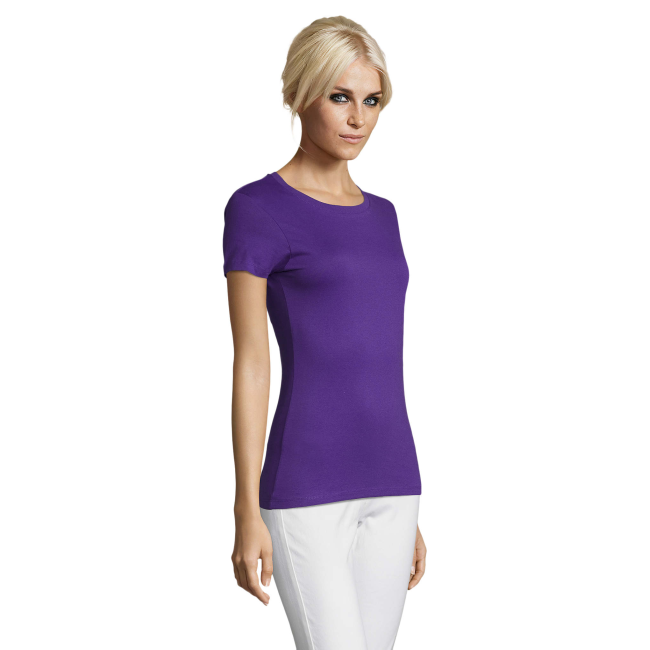 TEE-SHIRT FEMME REGENT WOMEN VIOLET FONCE - SOL'S