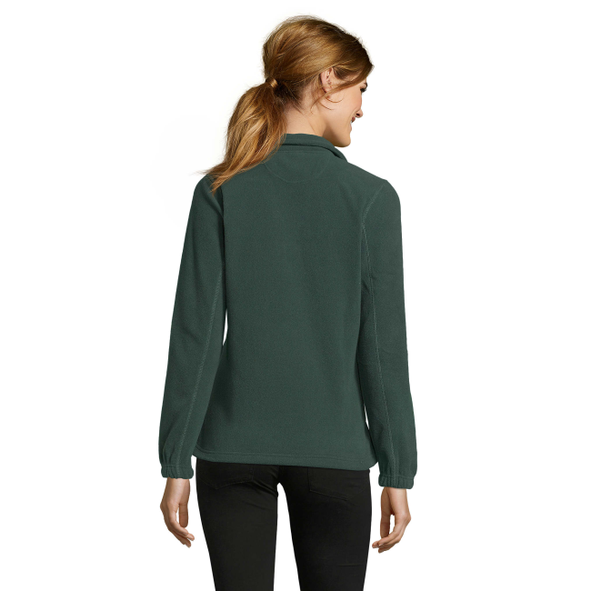 VESTE MICROPOLAIRE ZIPÉE FEMME NORTH WOMEN VERT SAPIN - SOL'S