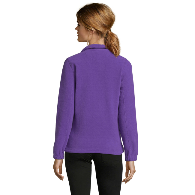 VESTE MICROPOLAIRE ZIPÉE FEMME NORTH WOMEN VIOLET FONCE - SOL'S