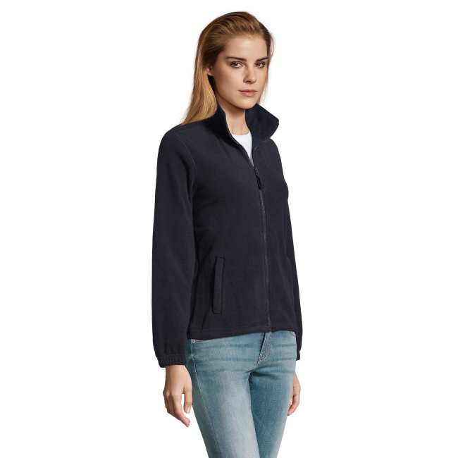 DAMES MICROFLEECE VEST MET RITS NORTH WOMEN MARINE - SOL'S