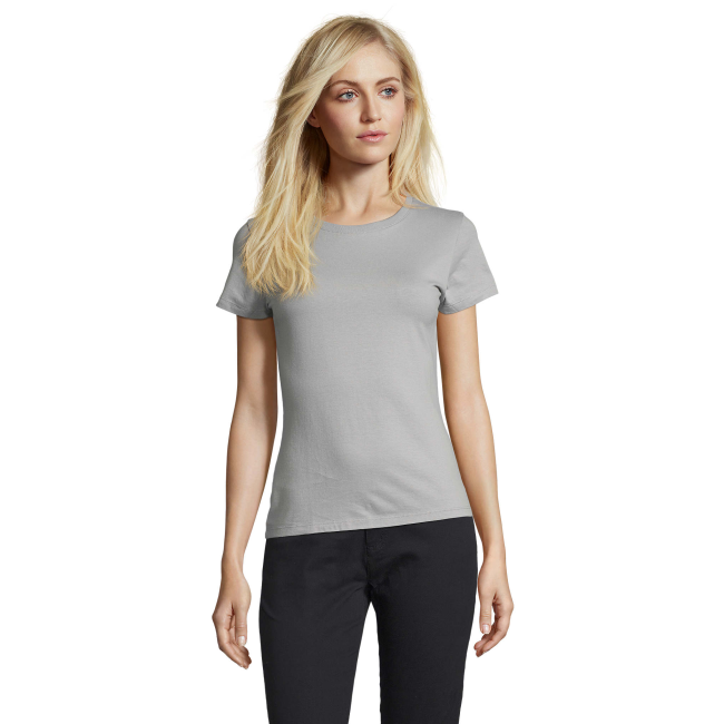 TEE-SHIRT FEMME REGENT WOMEN GRIS PUR - SOL'S