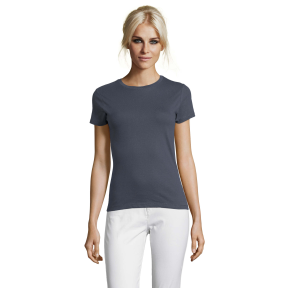 TEE-SHIRT FEMME REGENT WOMEN GRIS SOURIS - SOL'S