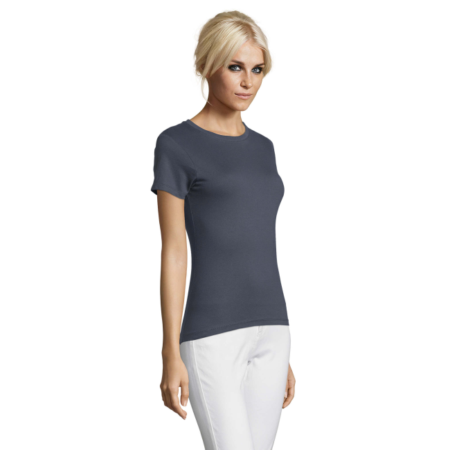 DAMEN T-SHIRT REGENT WOMEN MAUSGRAU - SOL'S