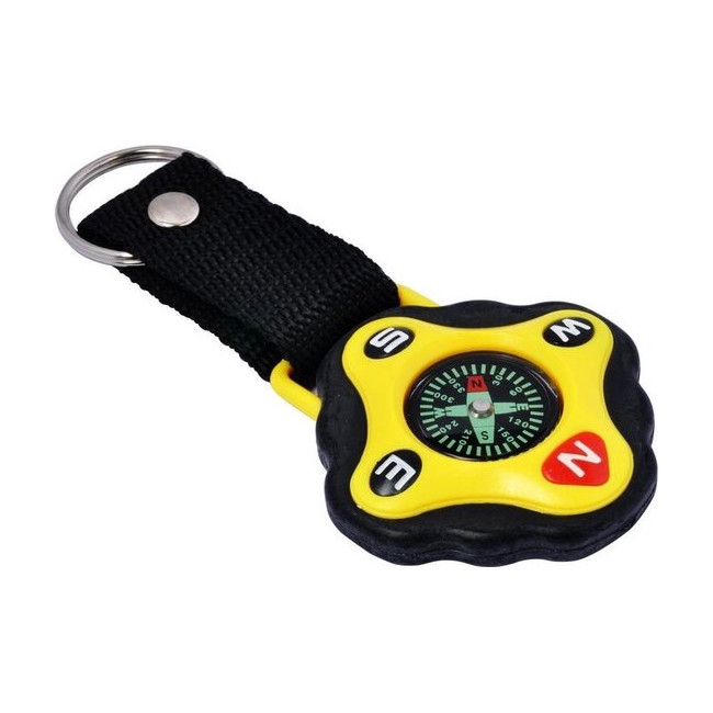 Porte-clés boussole Jaune/Noir - Munkees