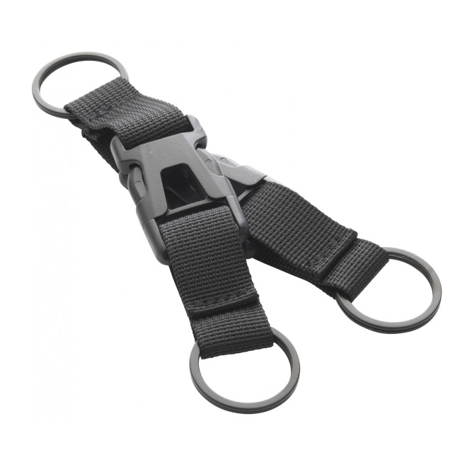 Afneembare sleutelhanger zwart - Munkees