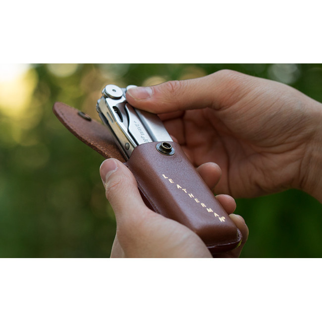 Etui Cuir Heritage Marron Medium
