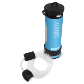 Bouteille Liberty avec purificateur d'eau Bleu - LifeSaver
