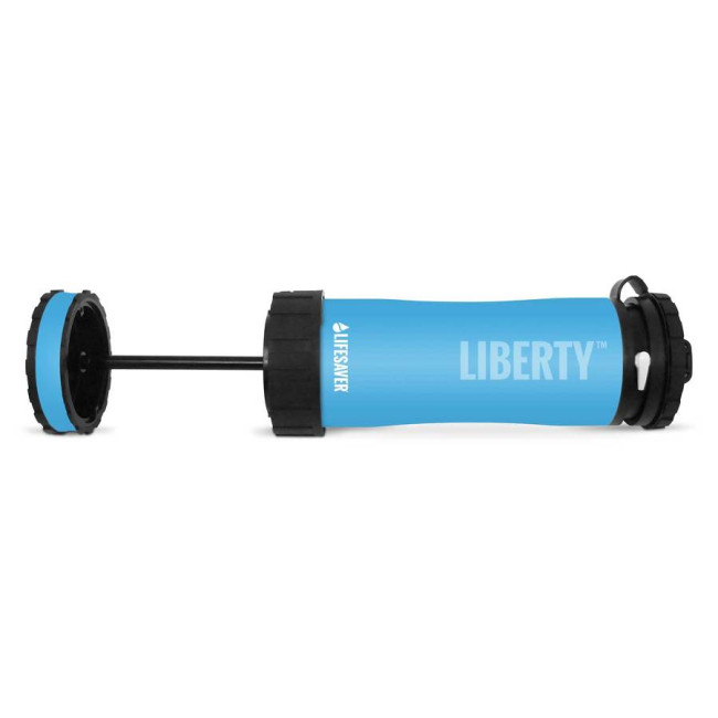 Bouteille Liberty avec purificateur d'eau Bleu - LifeSaver