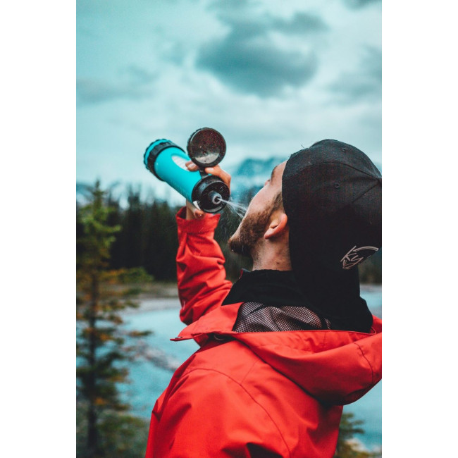Liberty Flasche mit Wasserfilter Blau - LifeSaver