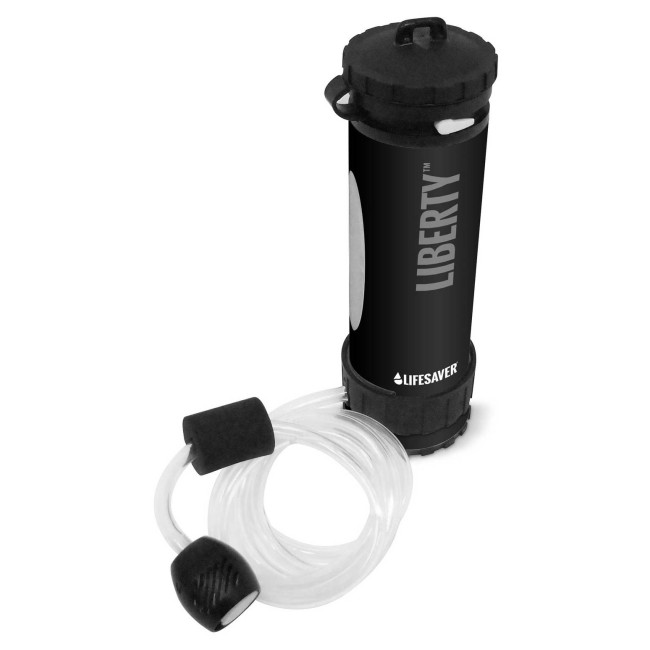 Butelka Liberty z oczyszczaczem wody Czarna - LifeSaver