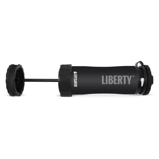Bouteille Liberty avec purificateur d'eau Noir - LifeSaver