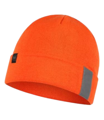 Bonnet réfléchissant polaire en tricot Solid orange - Buff