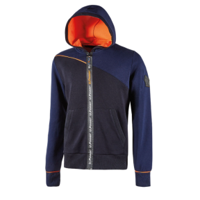 Sweat à capuche zippé Jupiter marine - U Power