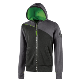Bluza z kapturem na zamek Jupiter szara - U Power