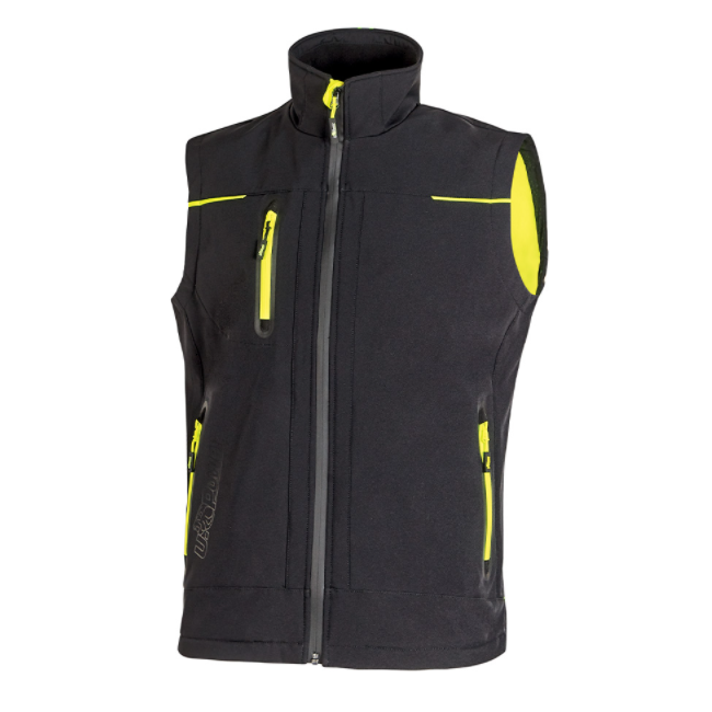 Kamizelka Softshell Pro UNIVERSE Czarna micro-polar - U Power