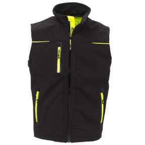 Gilet Softshell Pro UNIVERSE Noir micro-polaire - U Power