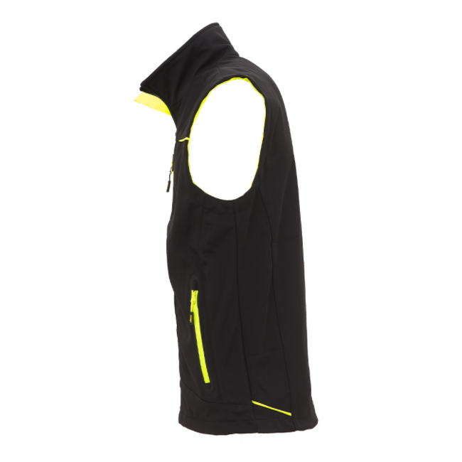 Softshell Pro UNIVERSE Weste Schwarz Microfleece - U Power