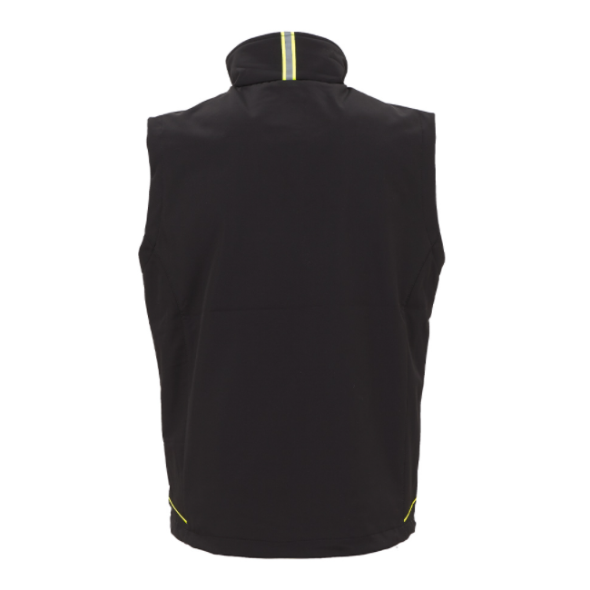 Gilet Softshell Pro UNIVERSE Noir micro-polaire - U Power