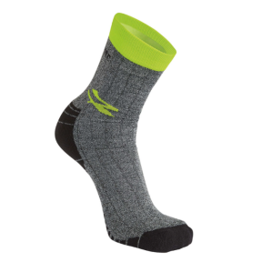 Chaussettes Giady gris et jaune fluo - U Power