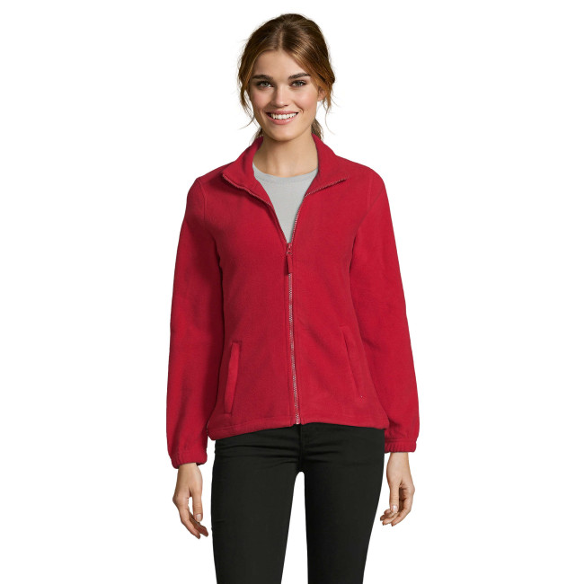 Veste micropolaire zippée north femme rouge - Sol's