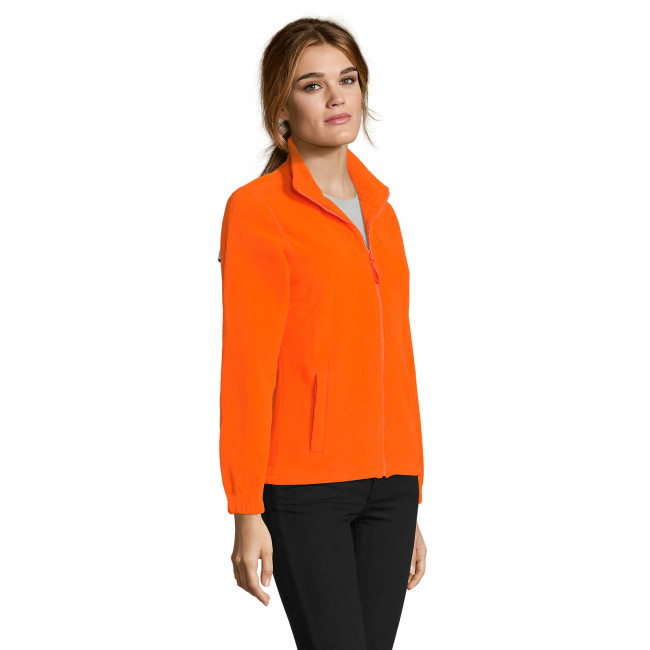 Veste micropolaire zippée north femme orange fluo - Sol's