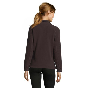 Damen Microfleece-Jacke North mit Reißverschluss dunkelbraun - Sol's