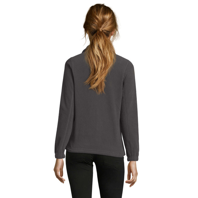 Damen Microfleece-Jacke North mit Reißverschluss anthrazit - Sol's