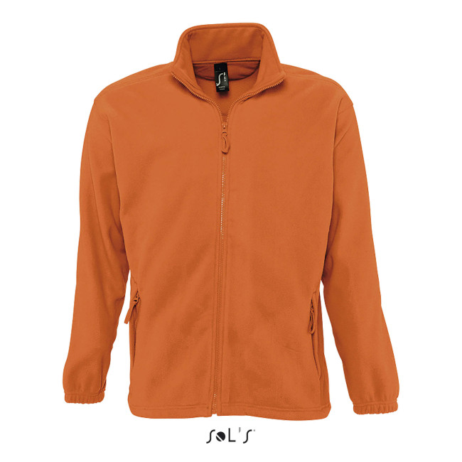 Microfleece vest met rits north oranje - Sol's