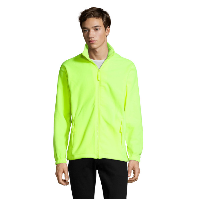 Veste micropolaire zippée north jaune fluo - Sol's