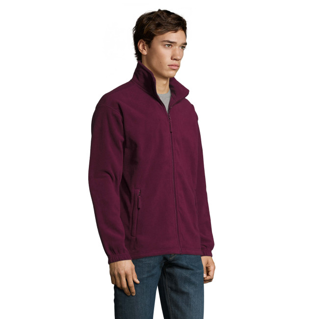 Veste micropolaire zippée north bordeaux - Sol's