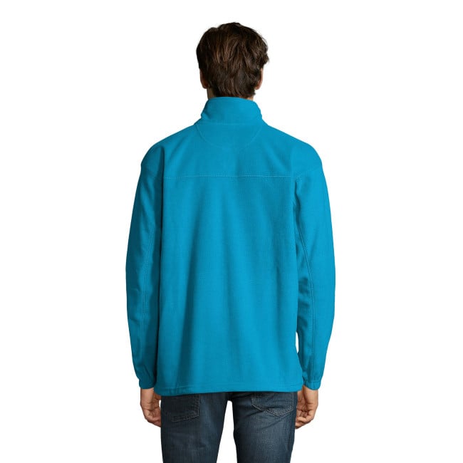 Mikrofleece-Jacke mit Reißverschluss North Aqua - Sol's